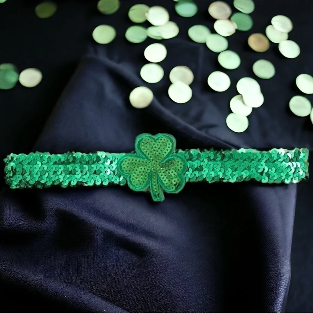 Shamrock Sparkle Headband: Get Your Irish On! Brand New🍀✨ St. Patrick’s Day Fun!